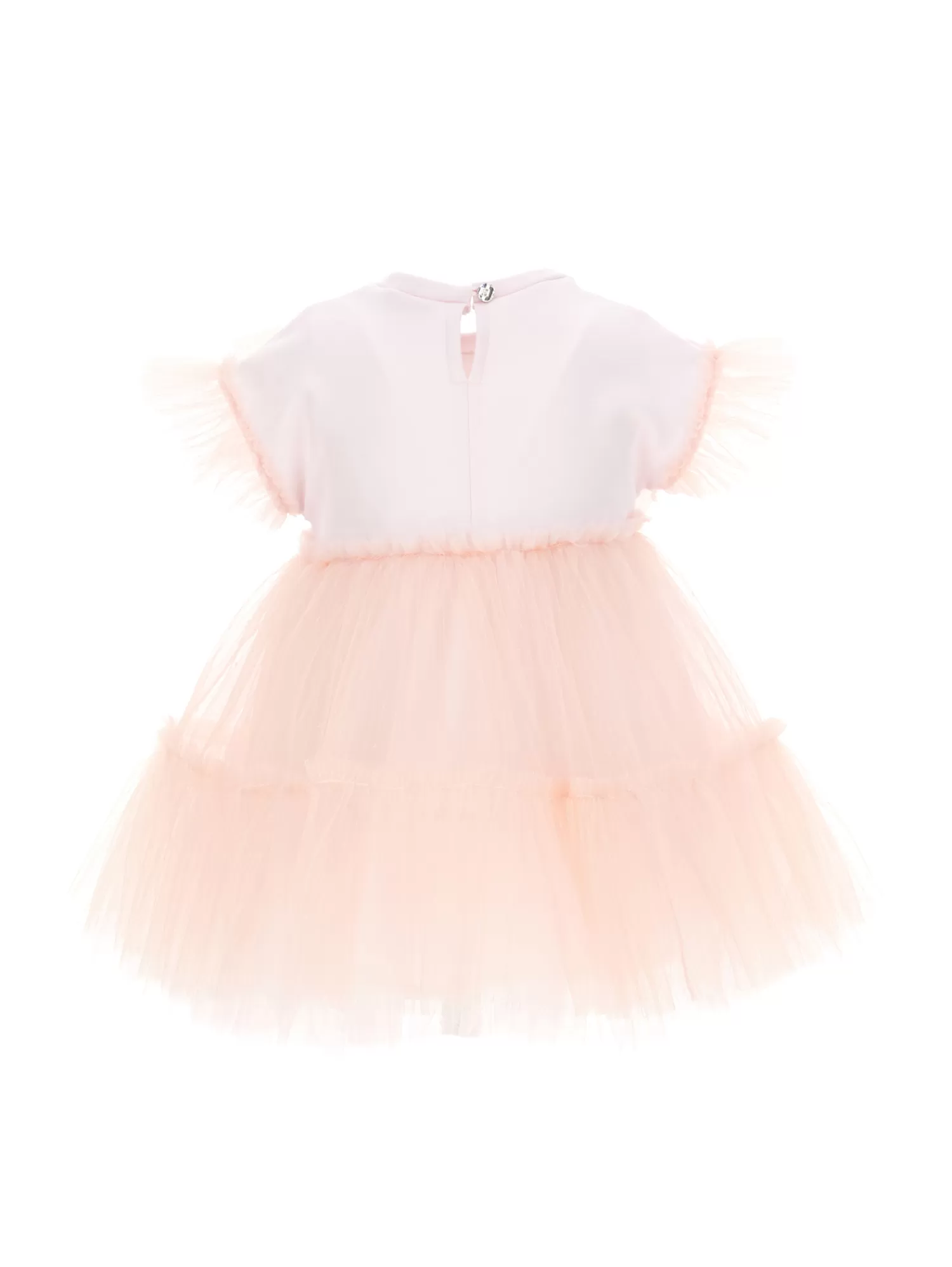 Monnalisa Abito tulle riga pois