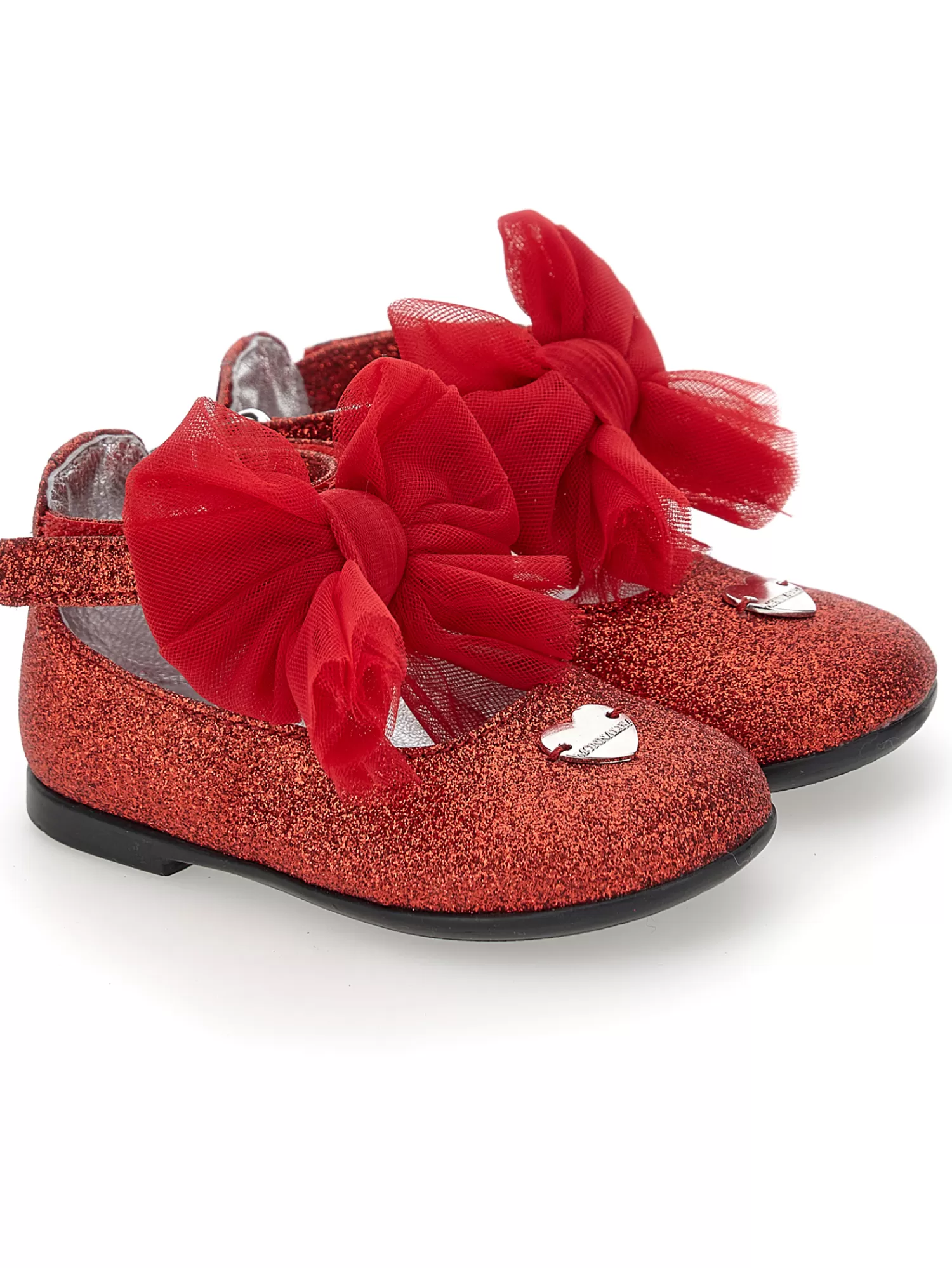 Monnalisa Ballerine glitter con fiocchi