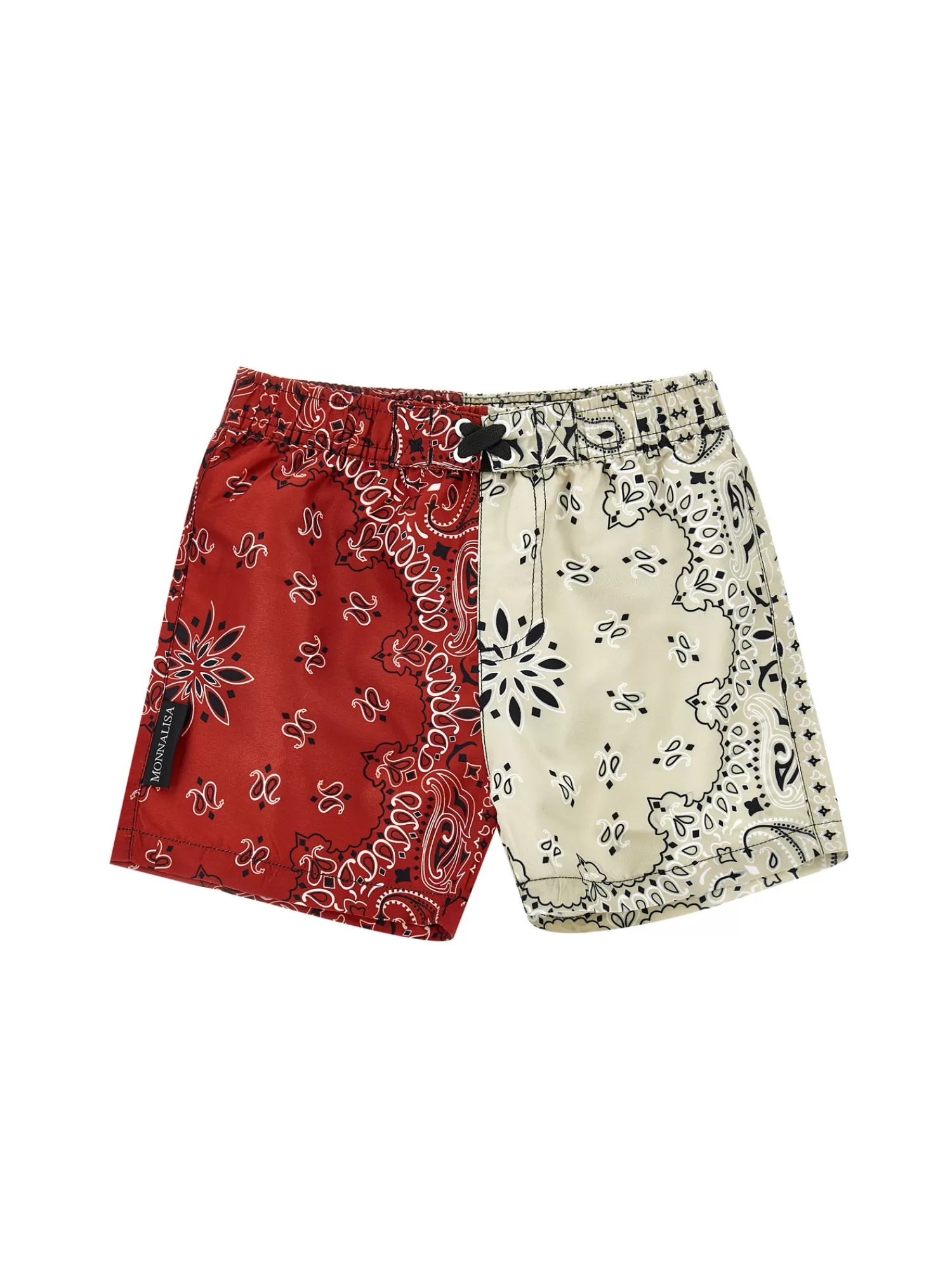 Bambino Monnalisa Bermuda beach bicolor paisley