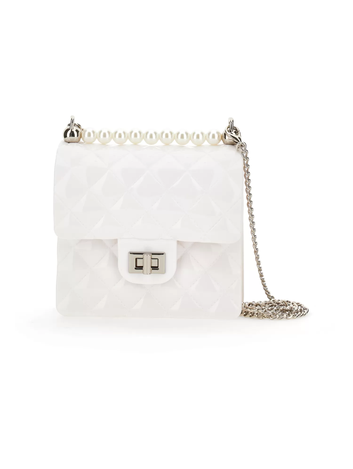 Monnalisa Borsa PVC con perle