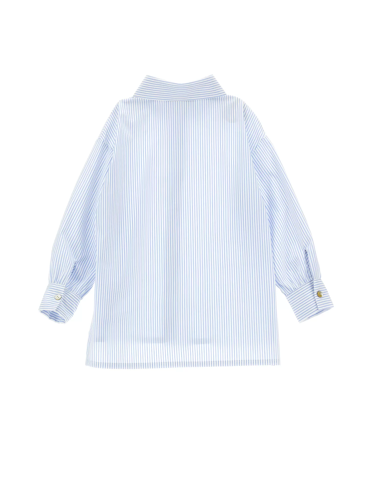 Monnalisa Camicia cotone con colletto ricamato