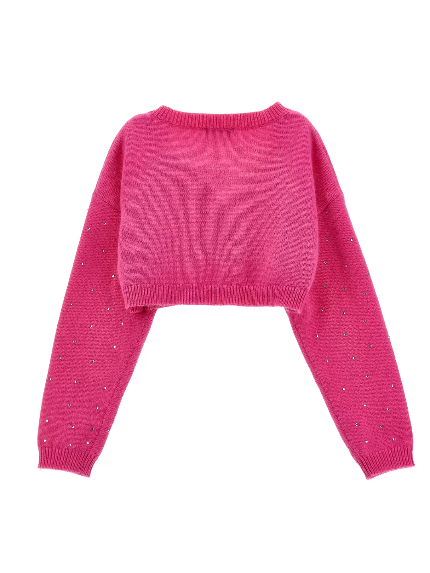 Monnalisa Cardigan corto strass allover