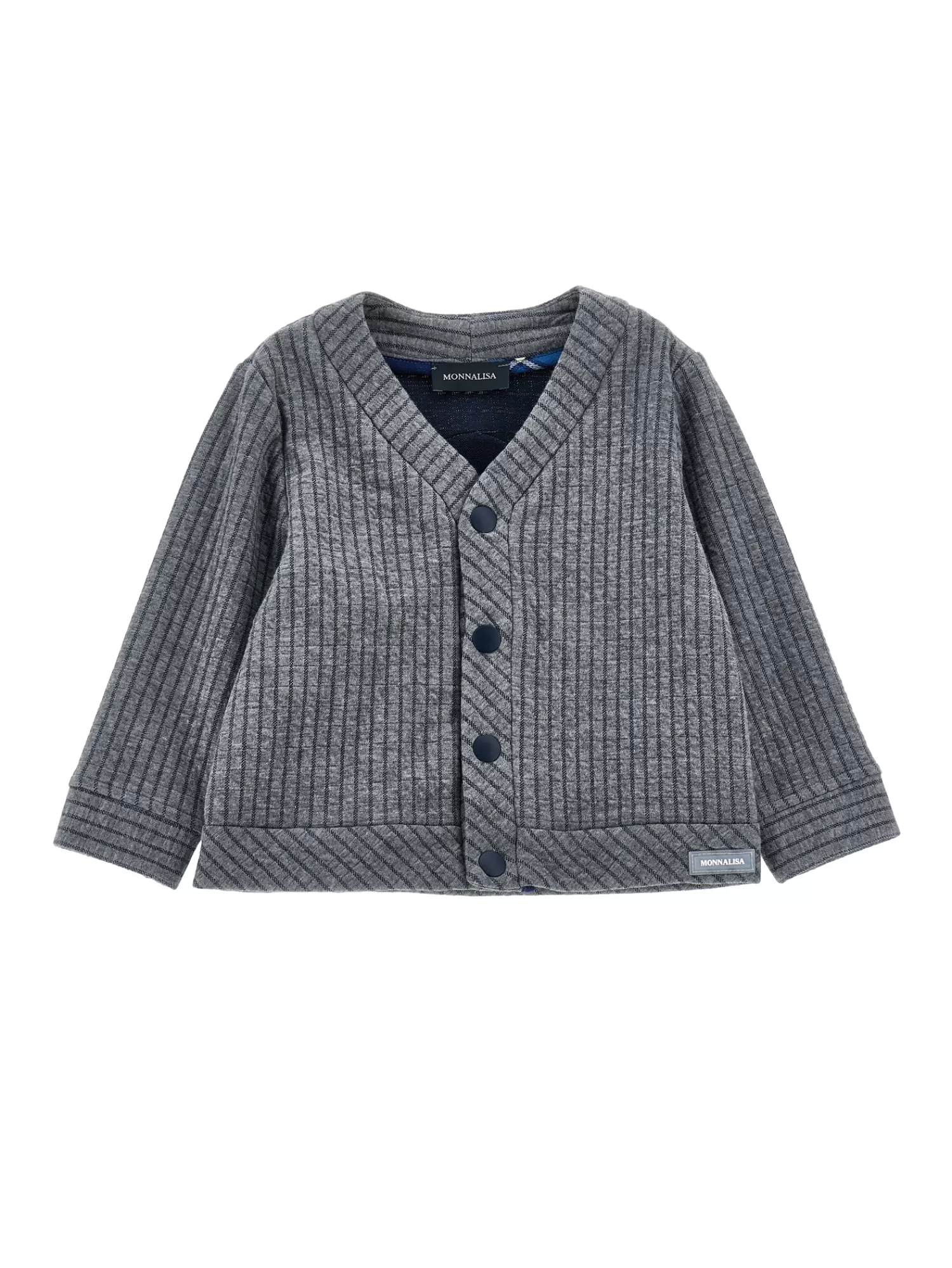 Bambino Monnalisa Cardigan maglia gessata