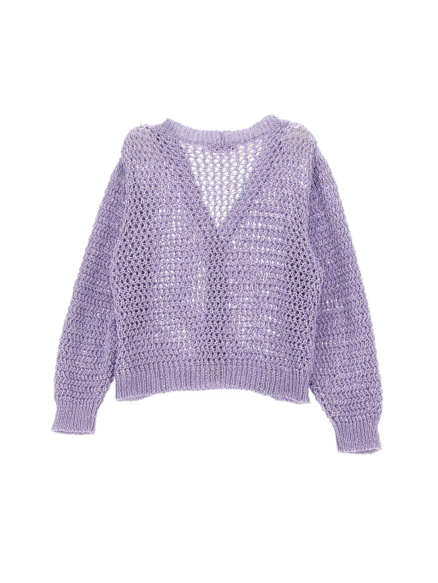 Monnalisa Cardigan traforato paillettes