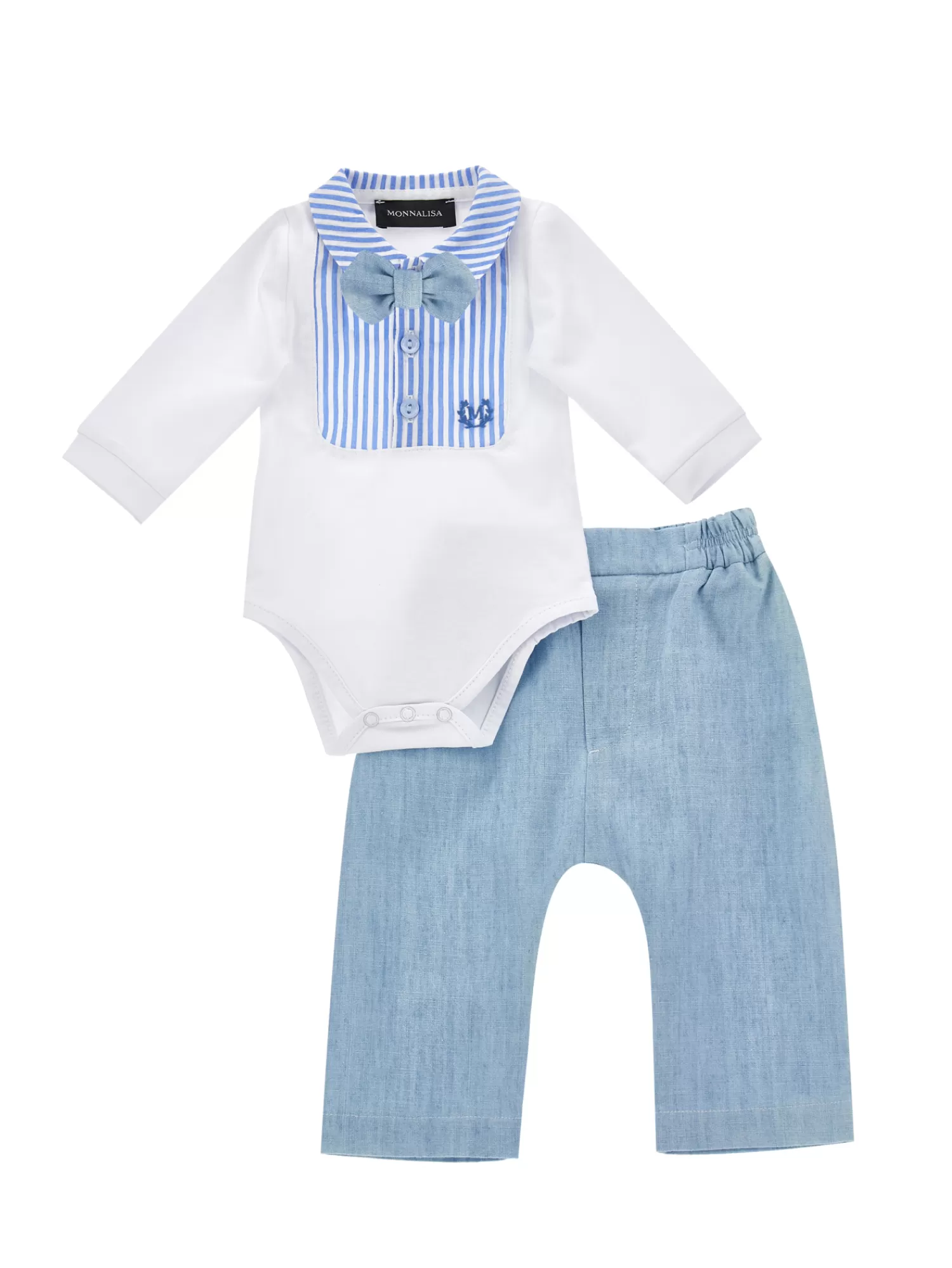 Bambino Monnalisa Completino due pezzi chambray