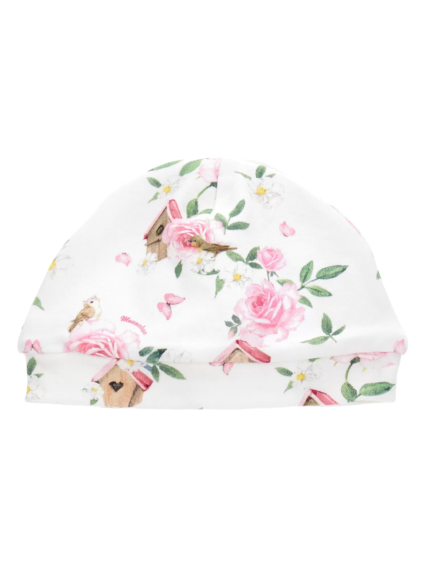 Monnalisa Cuffia cotone stampa rose