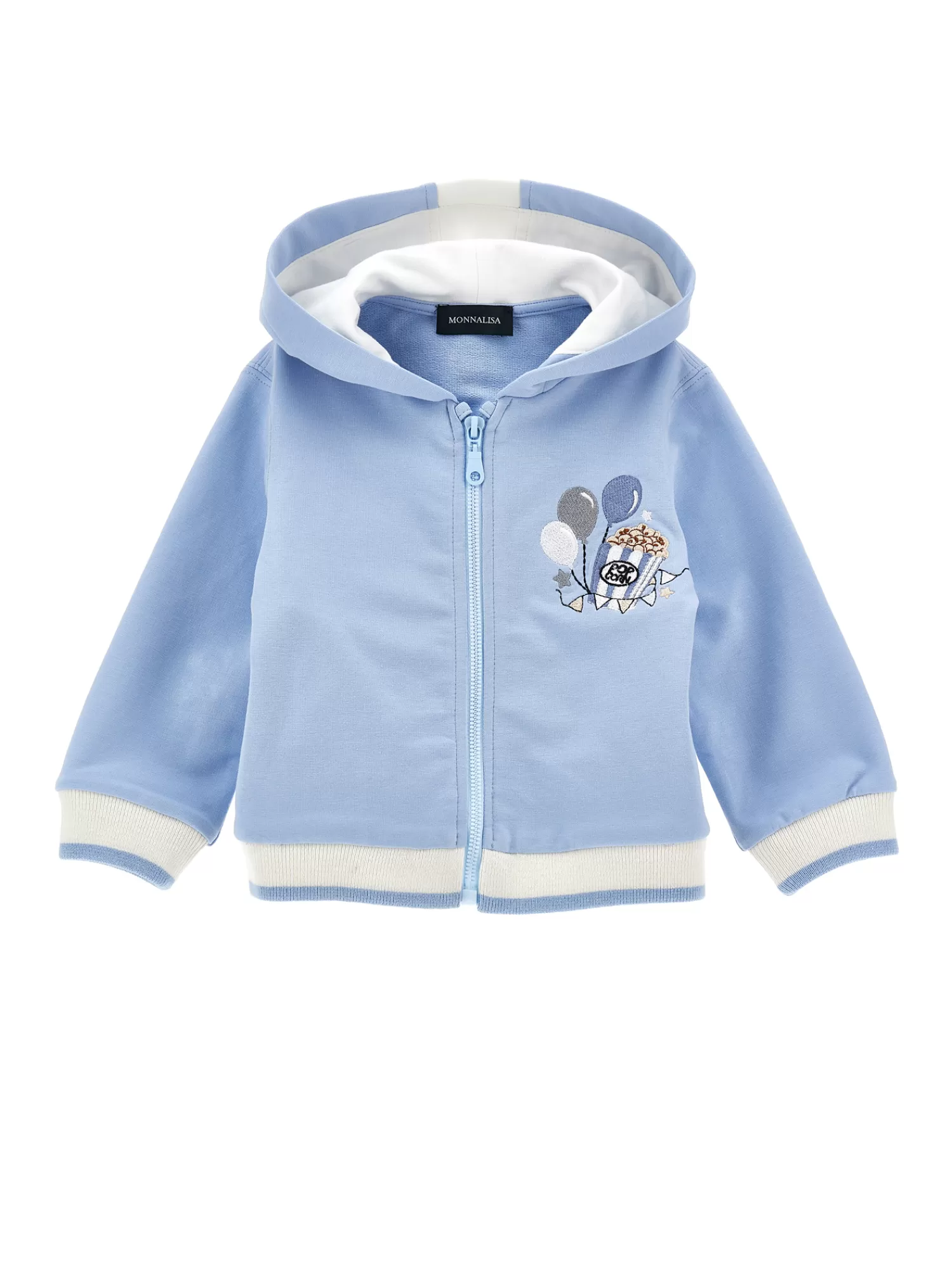 Bambino Monnalisa Felpa hoodie bicolor