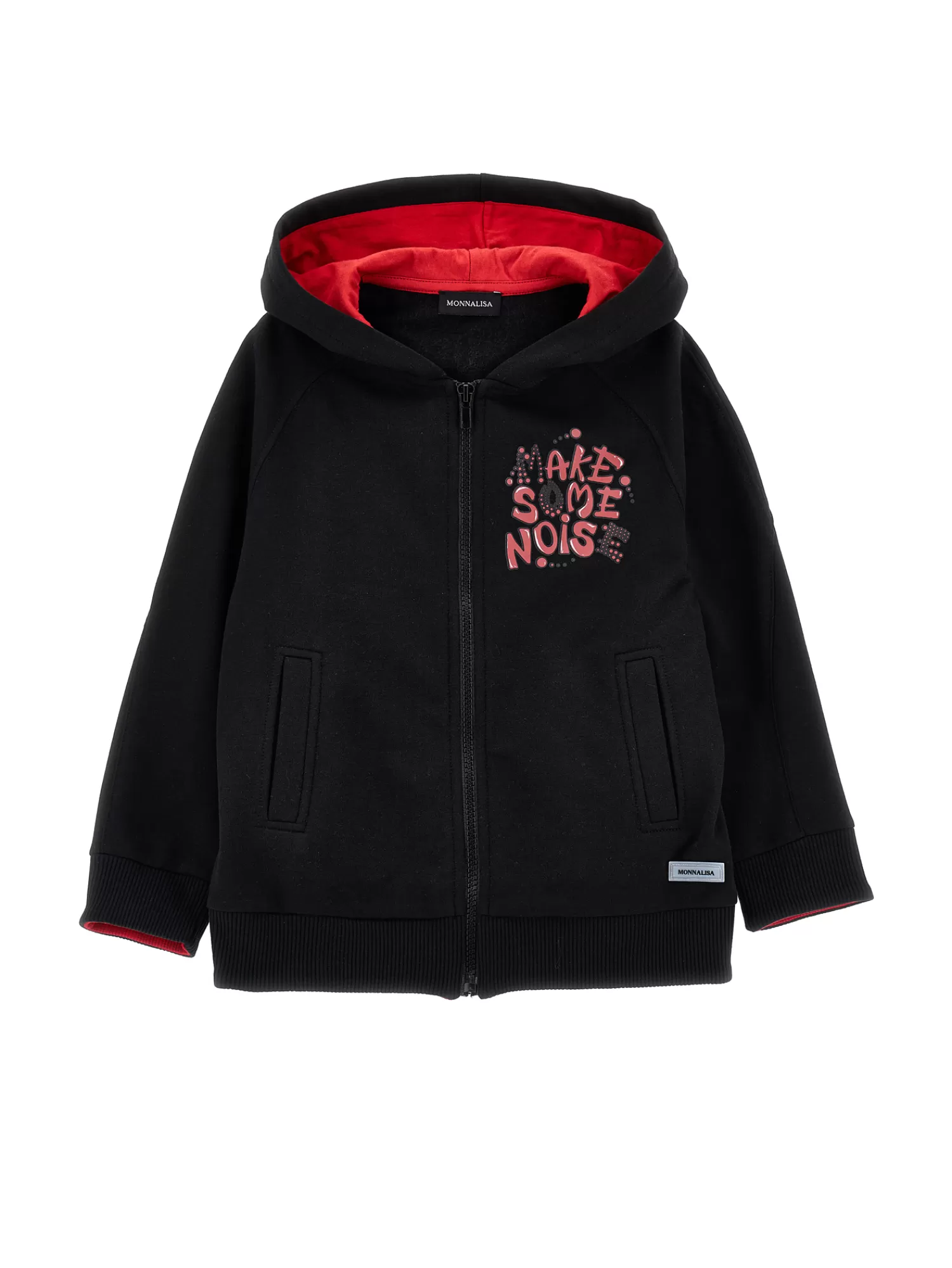 Bambino Monnalisa Felpa hoodie bicolor