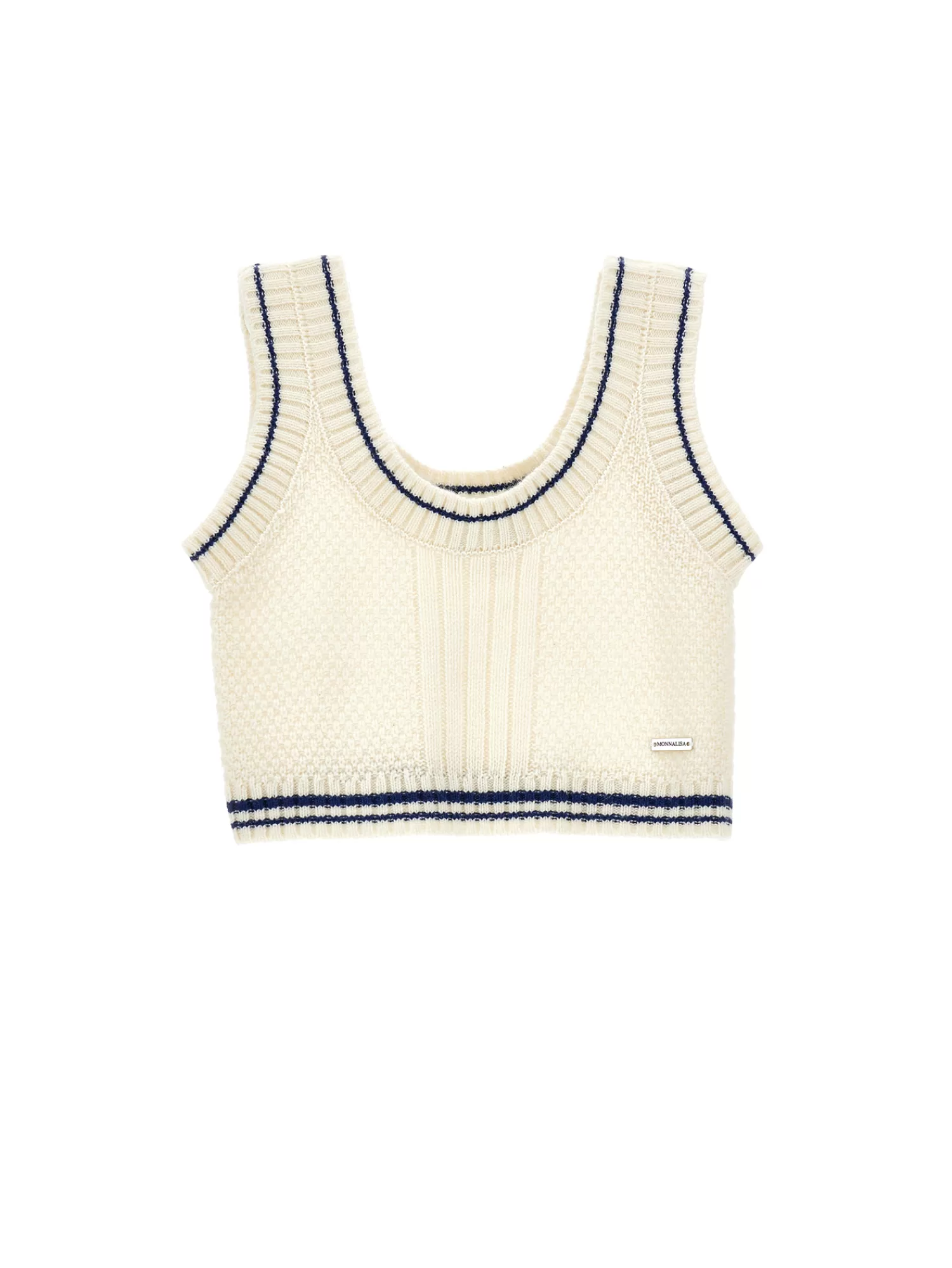 Monnalisa Gilet bicolor knitwear