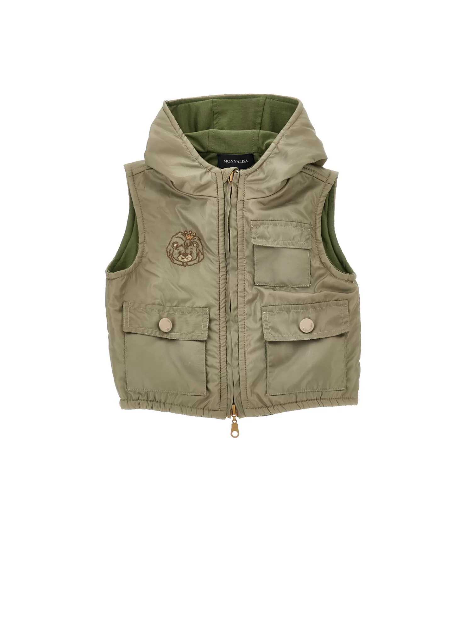 Bambino Monnalisa Gilet imbottito con leoncino