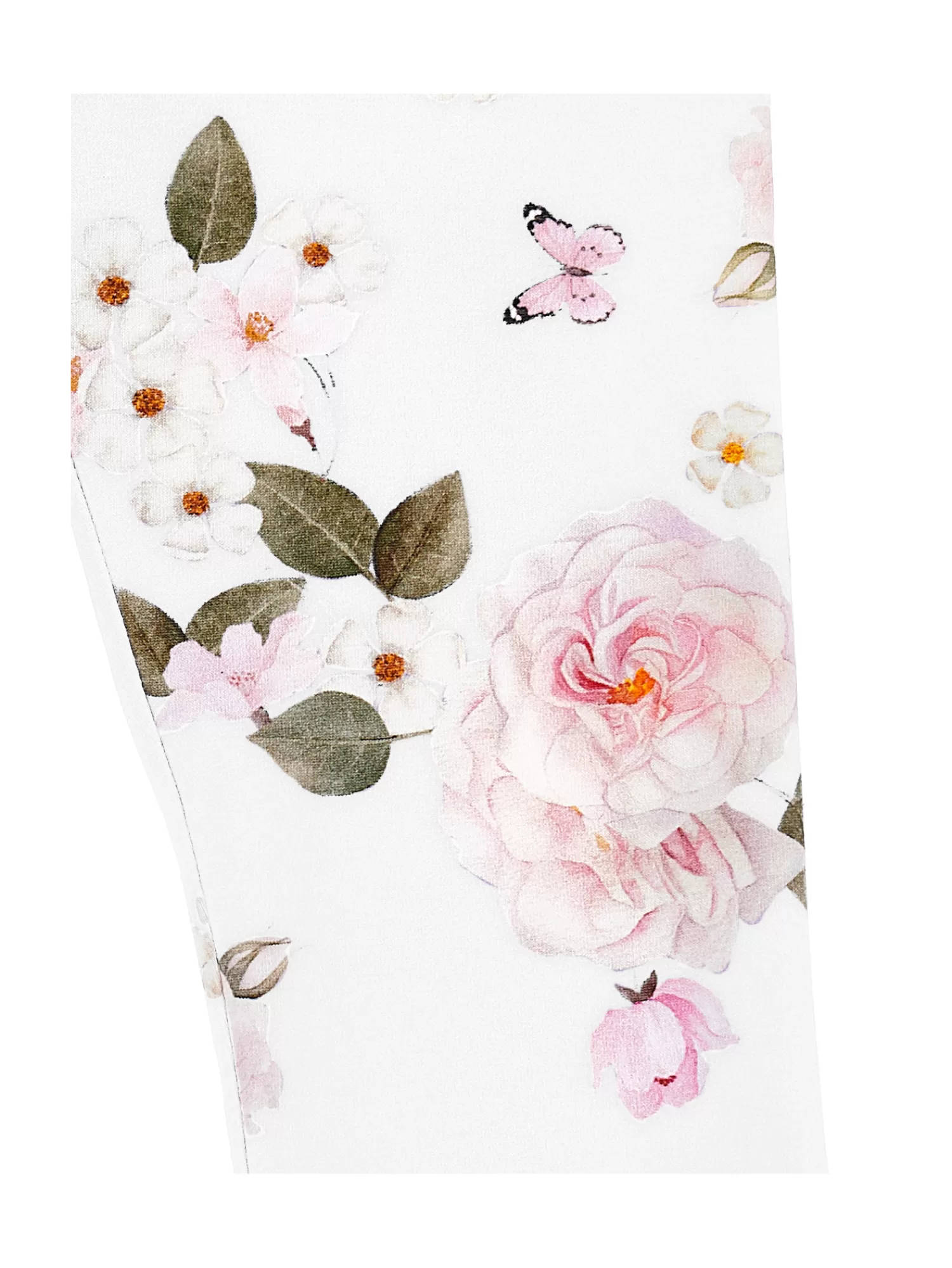 Monnalisa Leggings jersey stampa bouquet