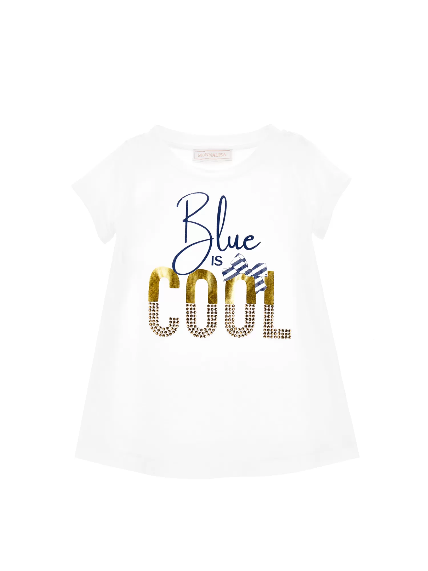 Monnalisa Maxi t-shirt BLUE IS COOL