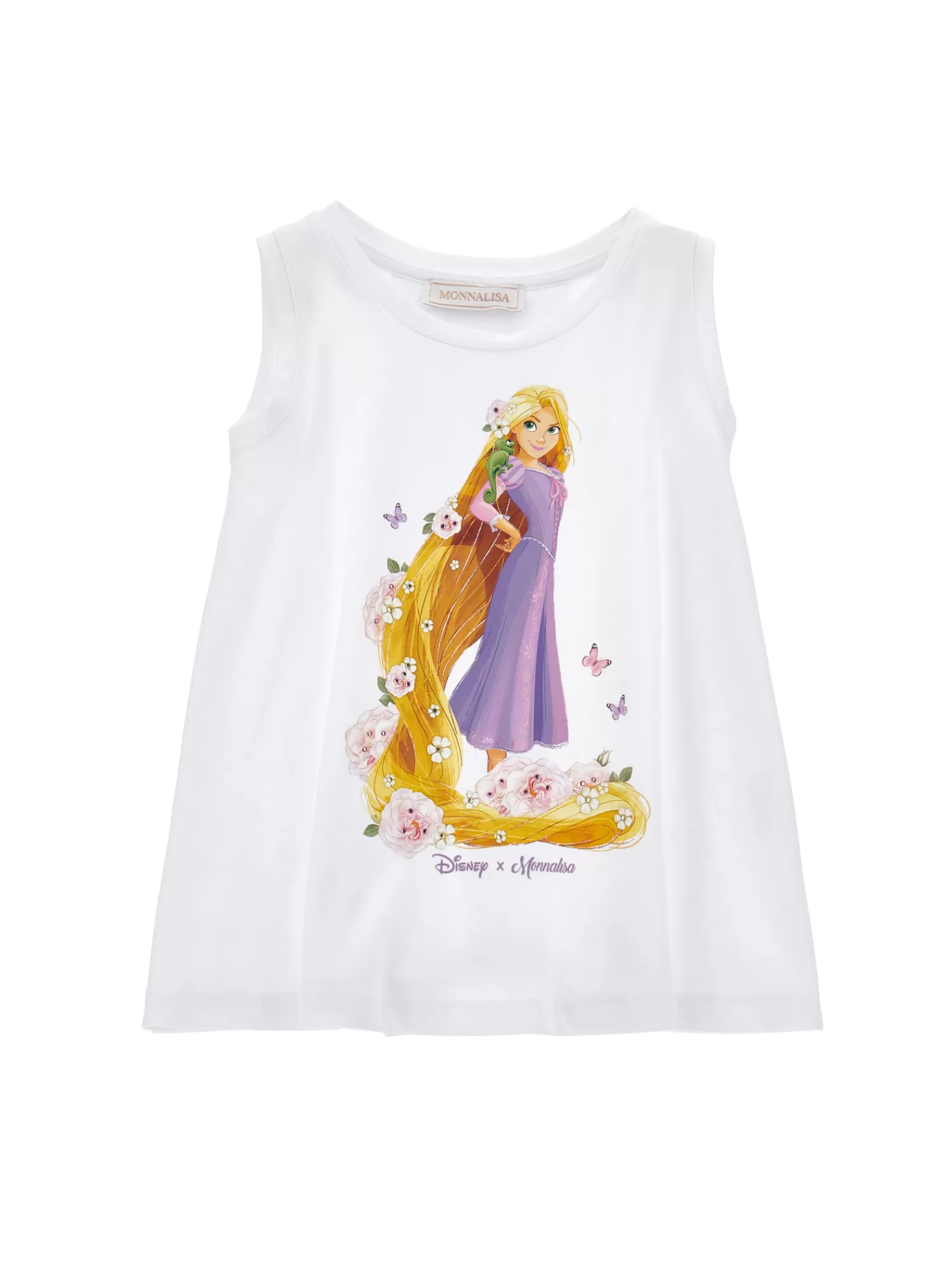 Monnalisa Maxi t-shirt smanicata Rapunzel