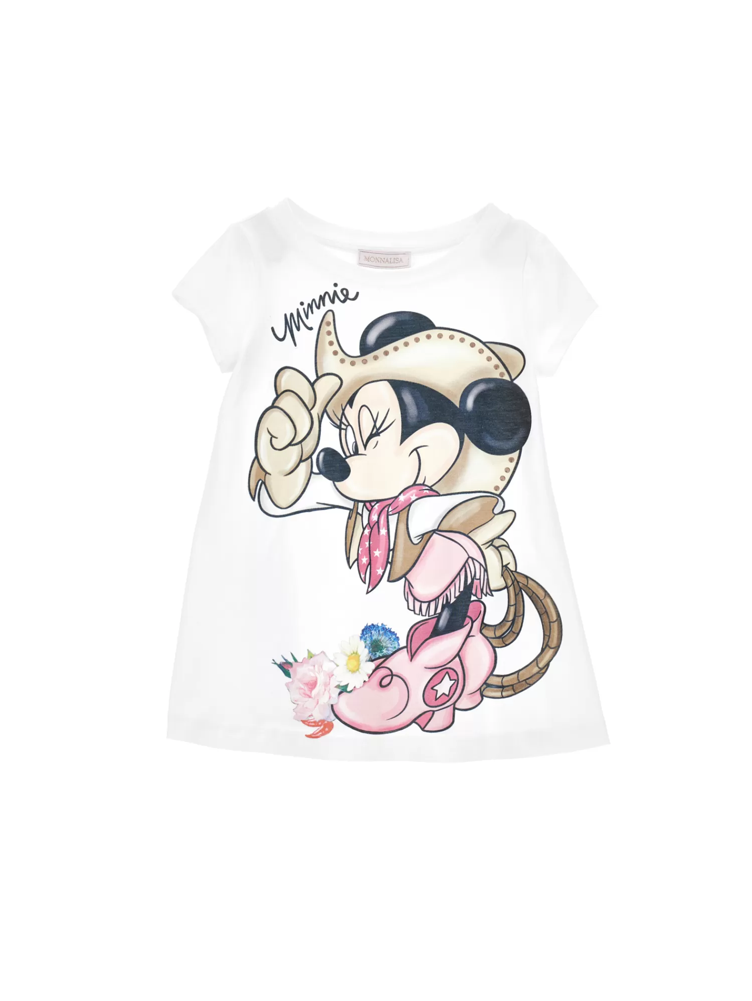 Monnalisa Maxi t-shirt stampa Minnie