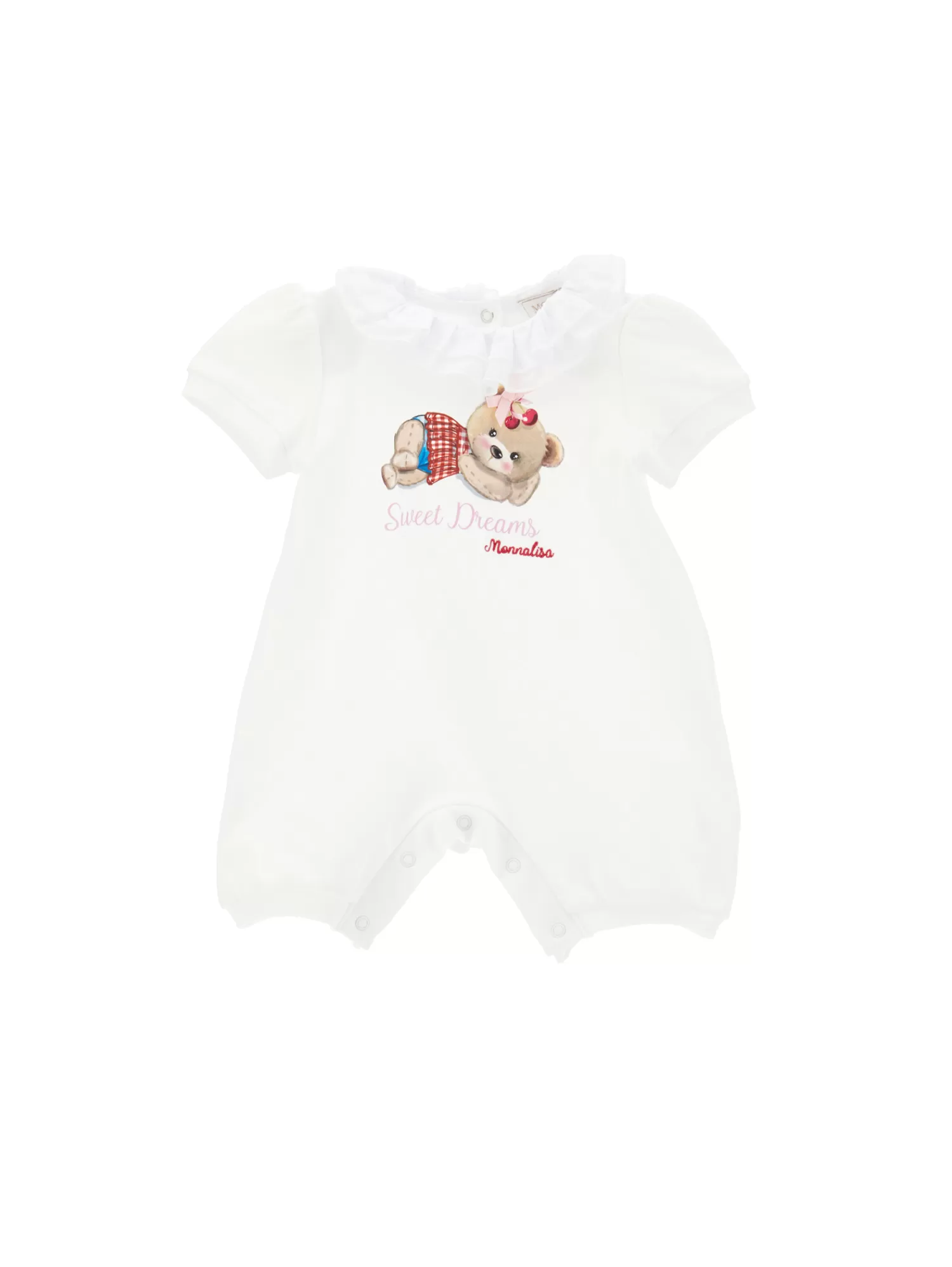 Monnalisa Pagliaccetto cotone teddy bear