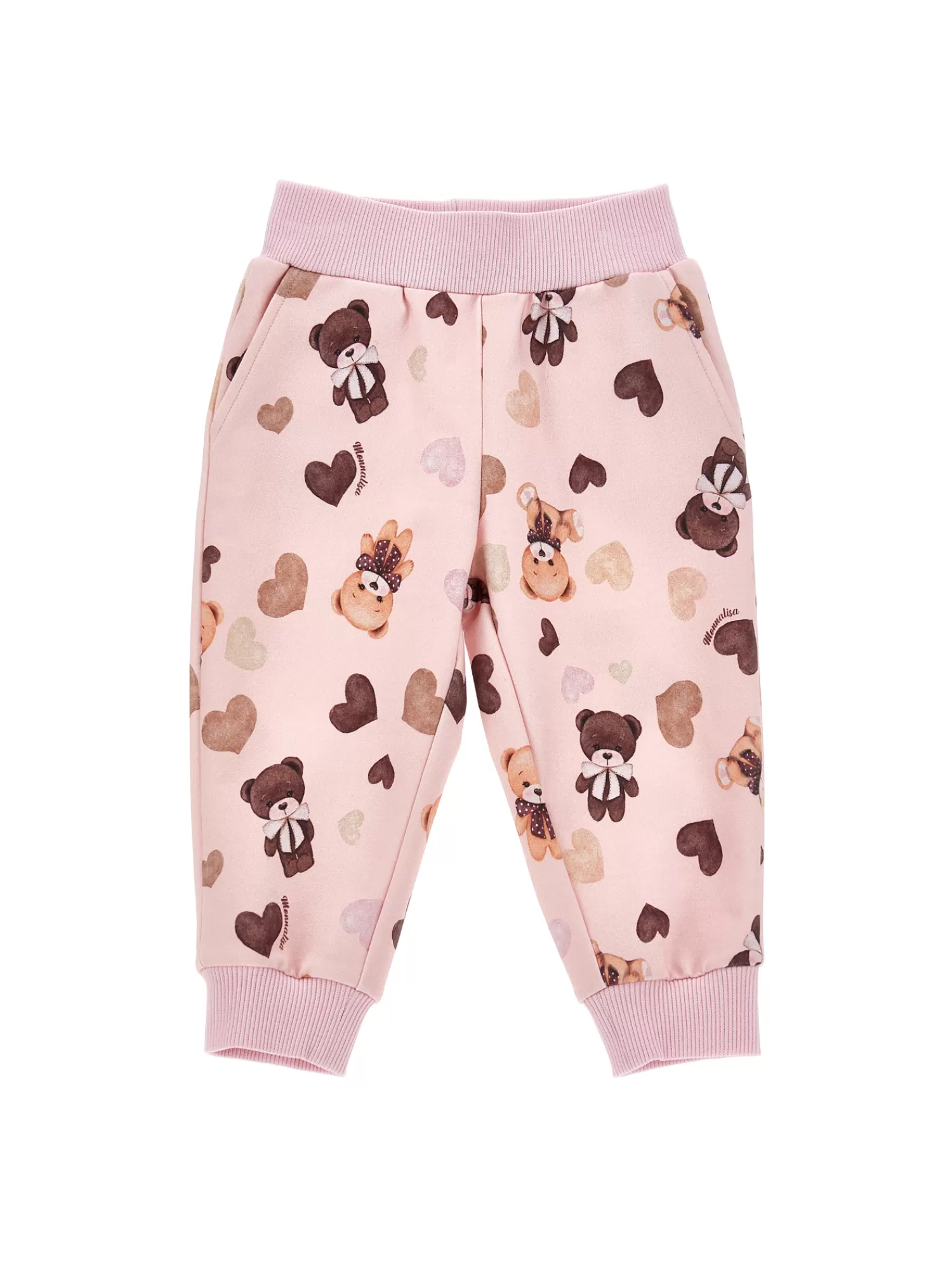 Monnalisa Pantaloni felpa stampa overall