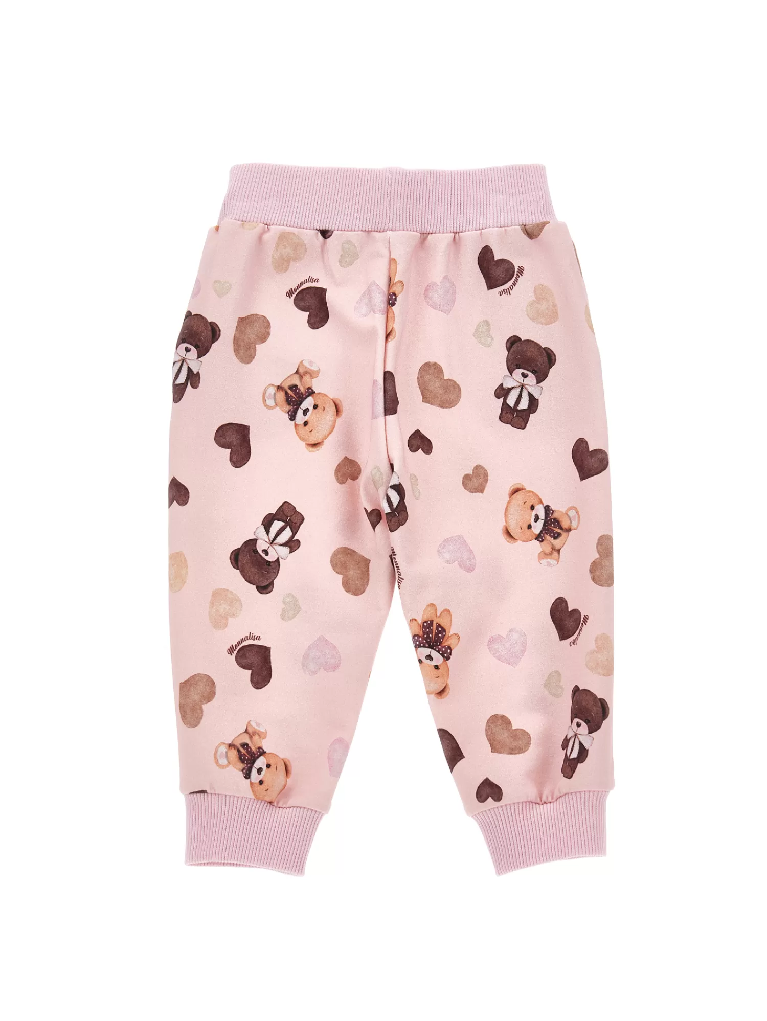 Monnalisa Pantaloni felpa stampa overall