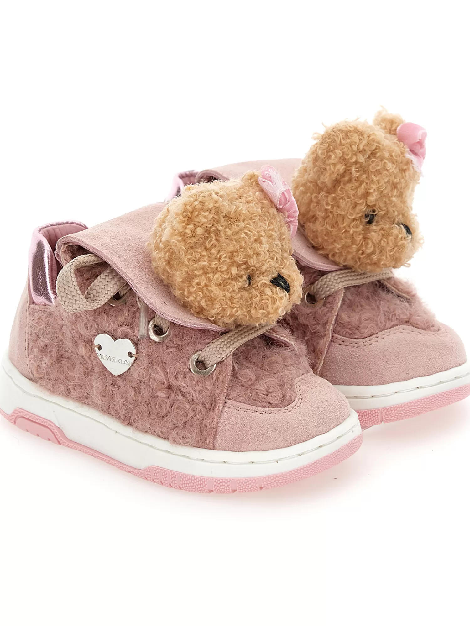 Monnalisa Scarpe tennis peluche con orsetto