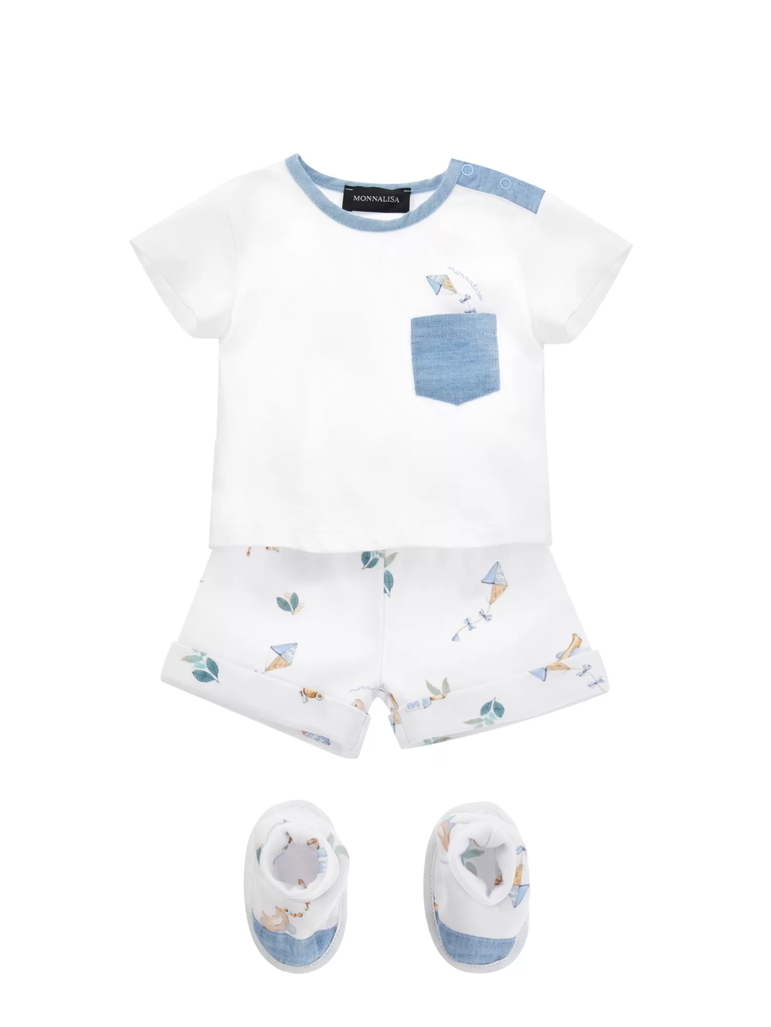 Bambino Monnalisa Set tre pezzi leoncino