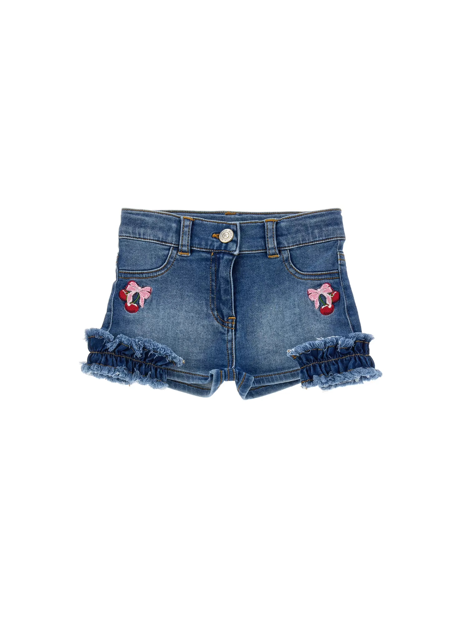 Monnalisa Shorts denim ricamati