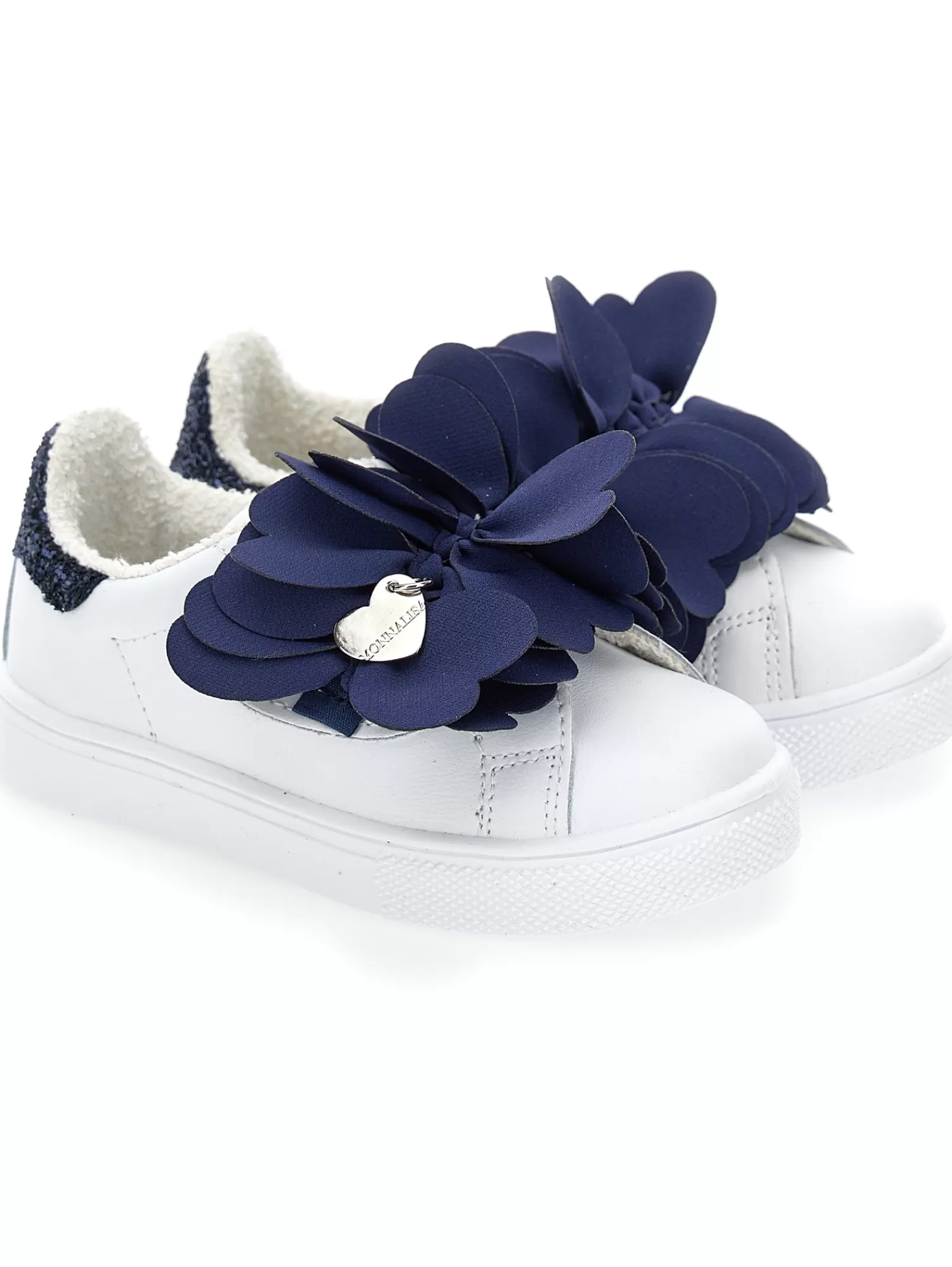 Monnalisa Sneakers con petali in tessuto