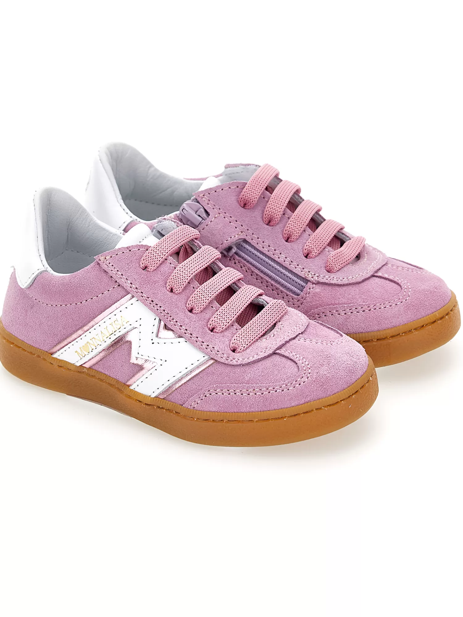 Monnalisa Sneakers crosta e nappa