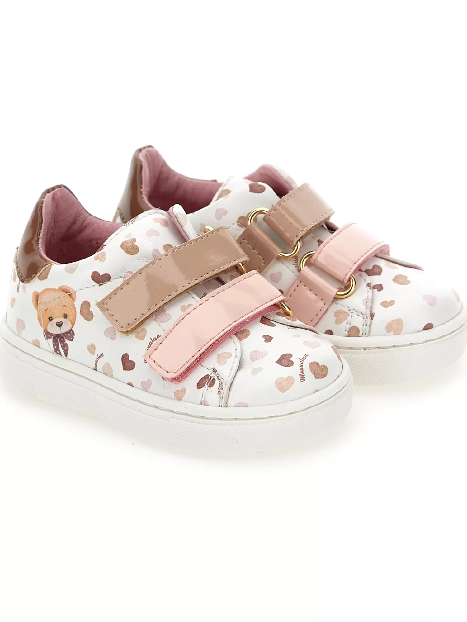 Monnalisa Sneakers tessuto tecnico con orsetti