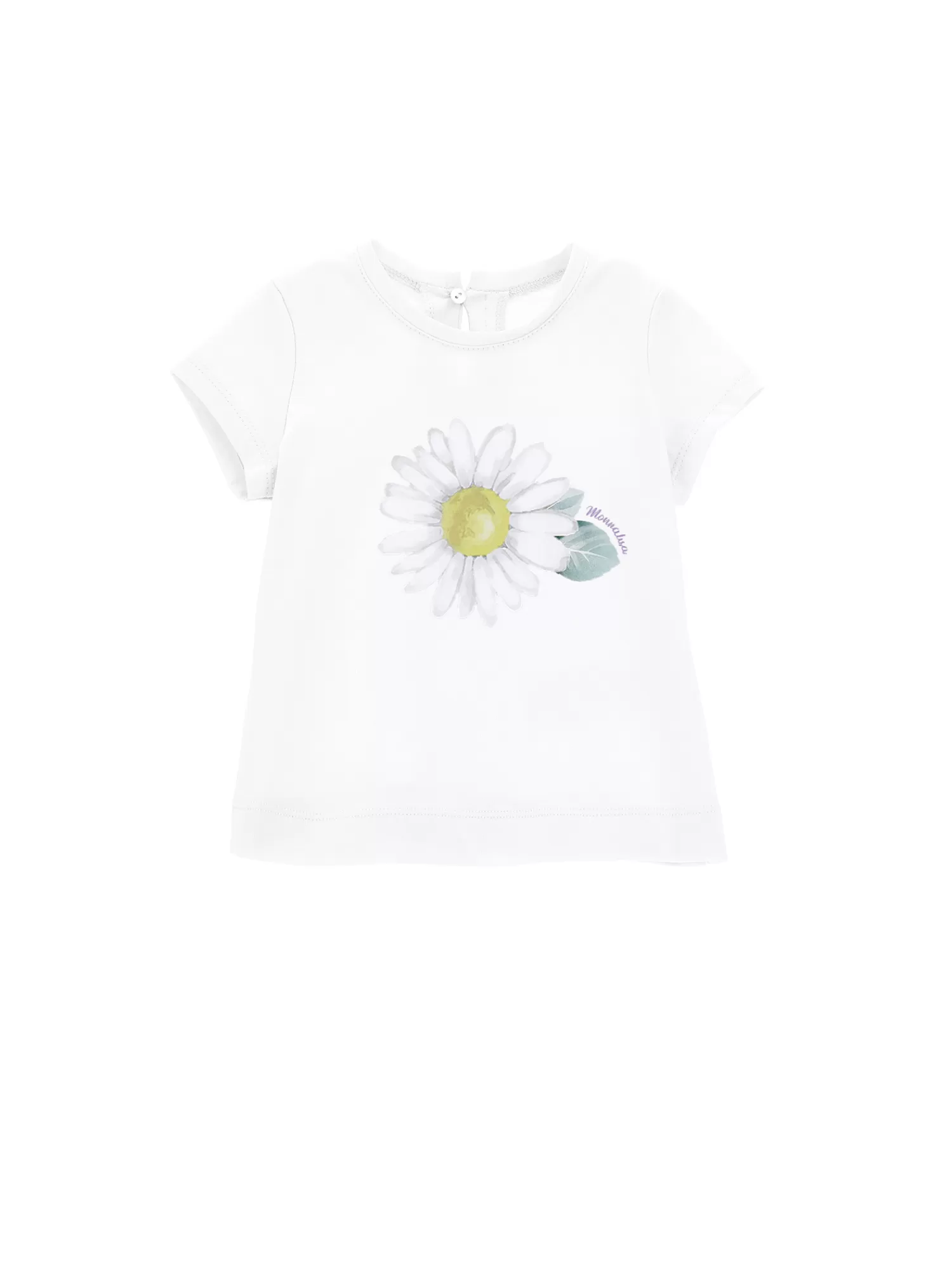 Monnalisa T-shirt con maxi margherita