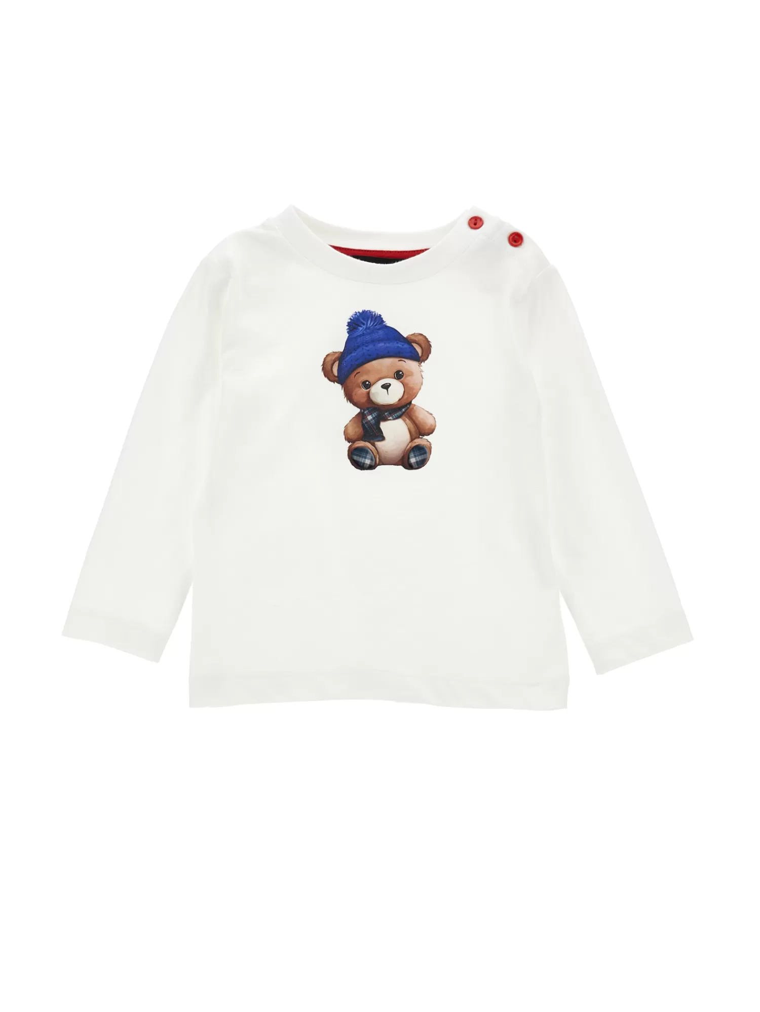 Bambino Monnalisa T-shirt con orsetto fronte e retro