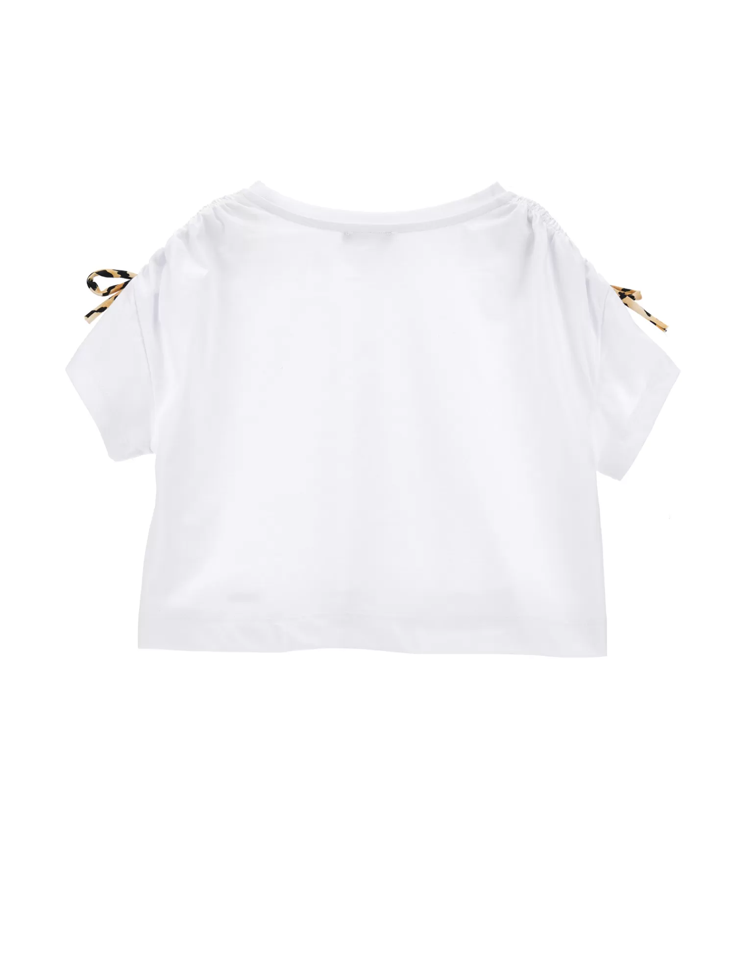 Monnalisa T-shirt cotone organico cropped