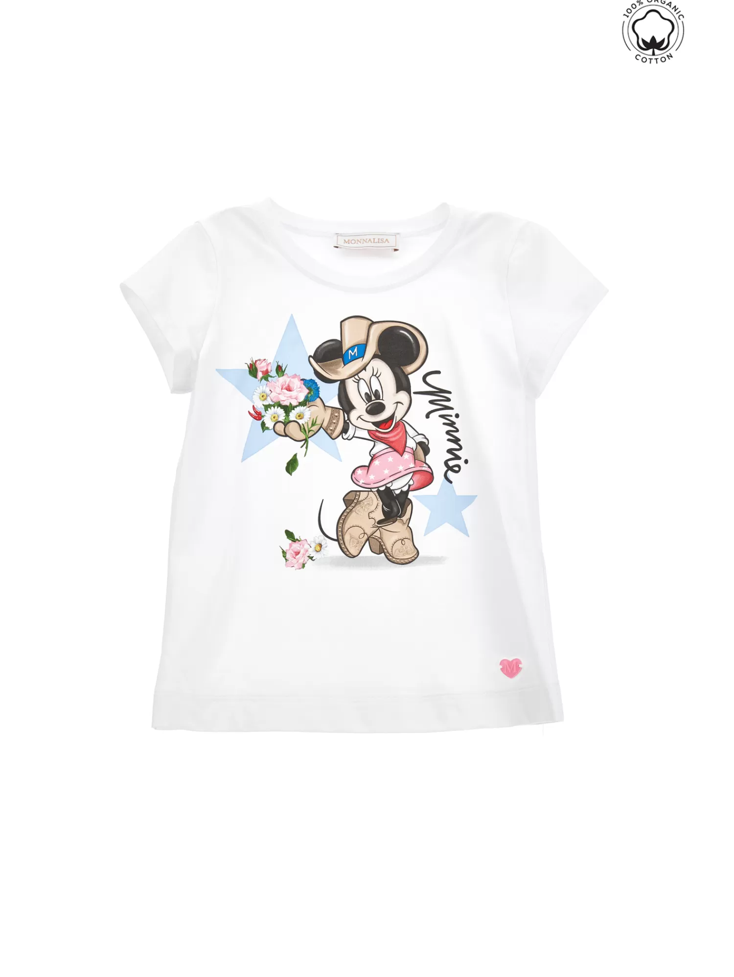 Monnalisa T-shirt cotone organico stampa Minnie