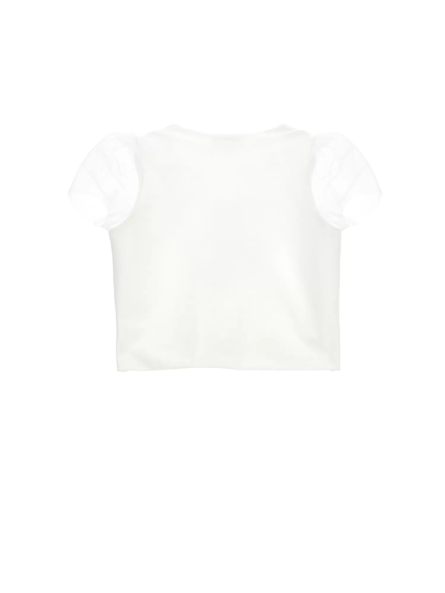 Monnalisa T-shirt cotone organico tulle