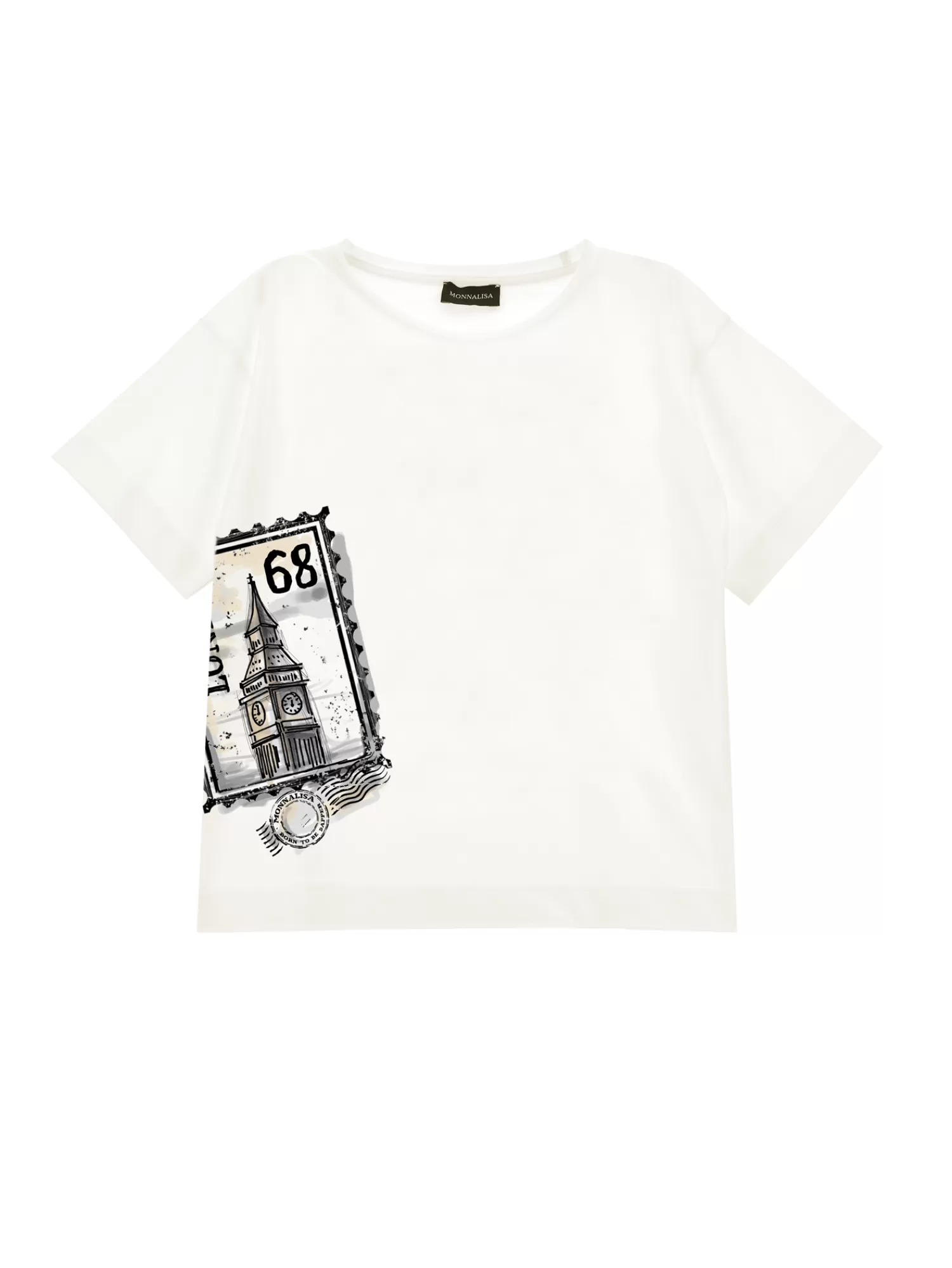 Bambino Monnalisa T-shirt cotone stampa Londra