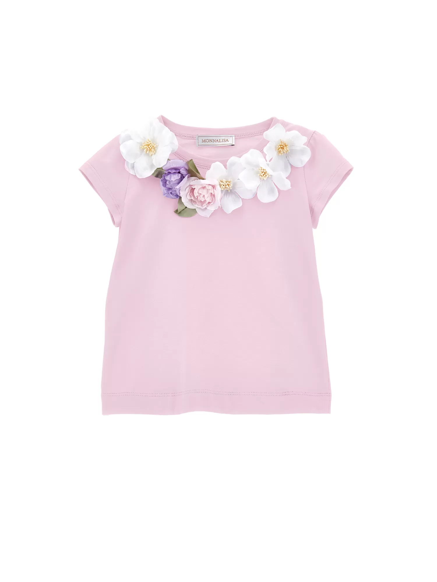 Monnalisa T-shirt jersey con fiori