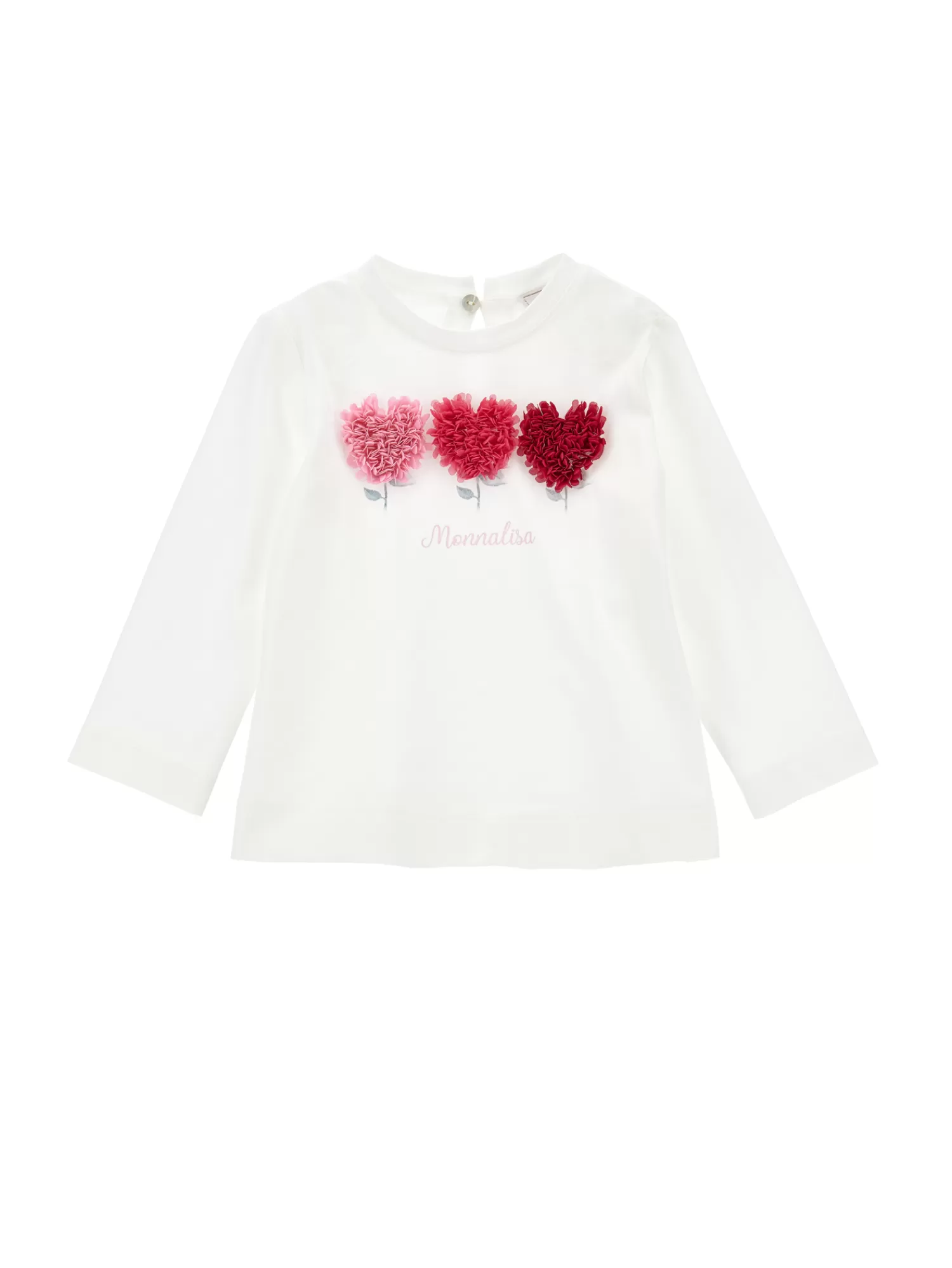 Monnalisa T-shirt jersey cotone con tulle