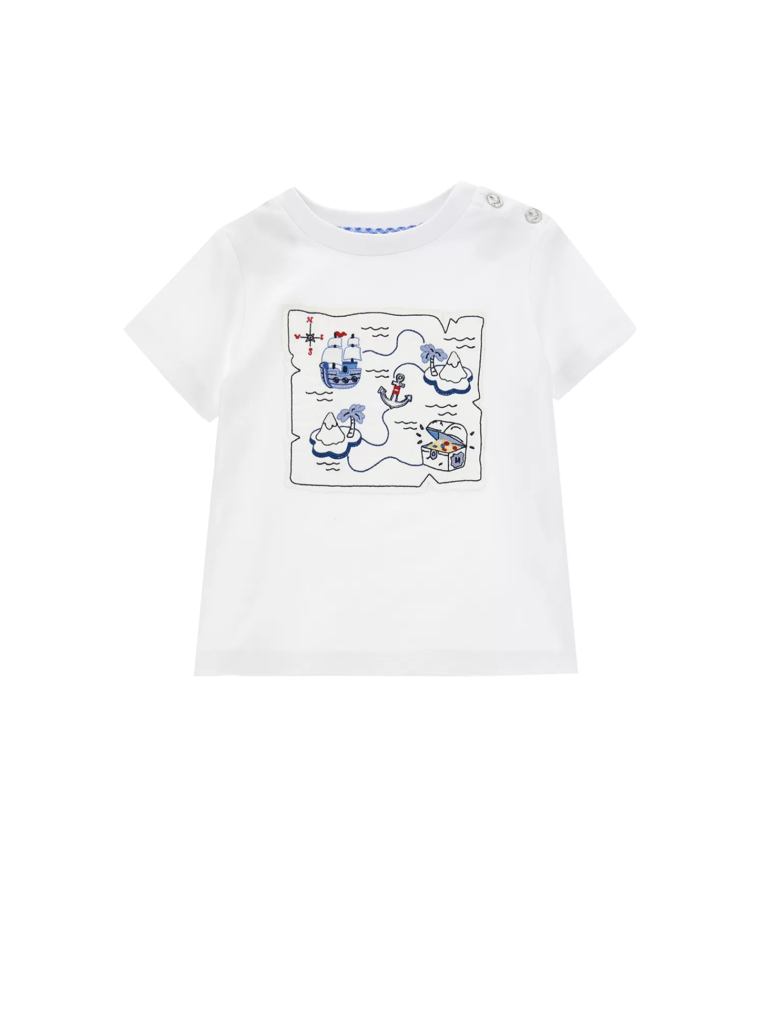 Bambino Monnalisa T-shirt jersey ricamata