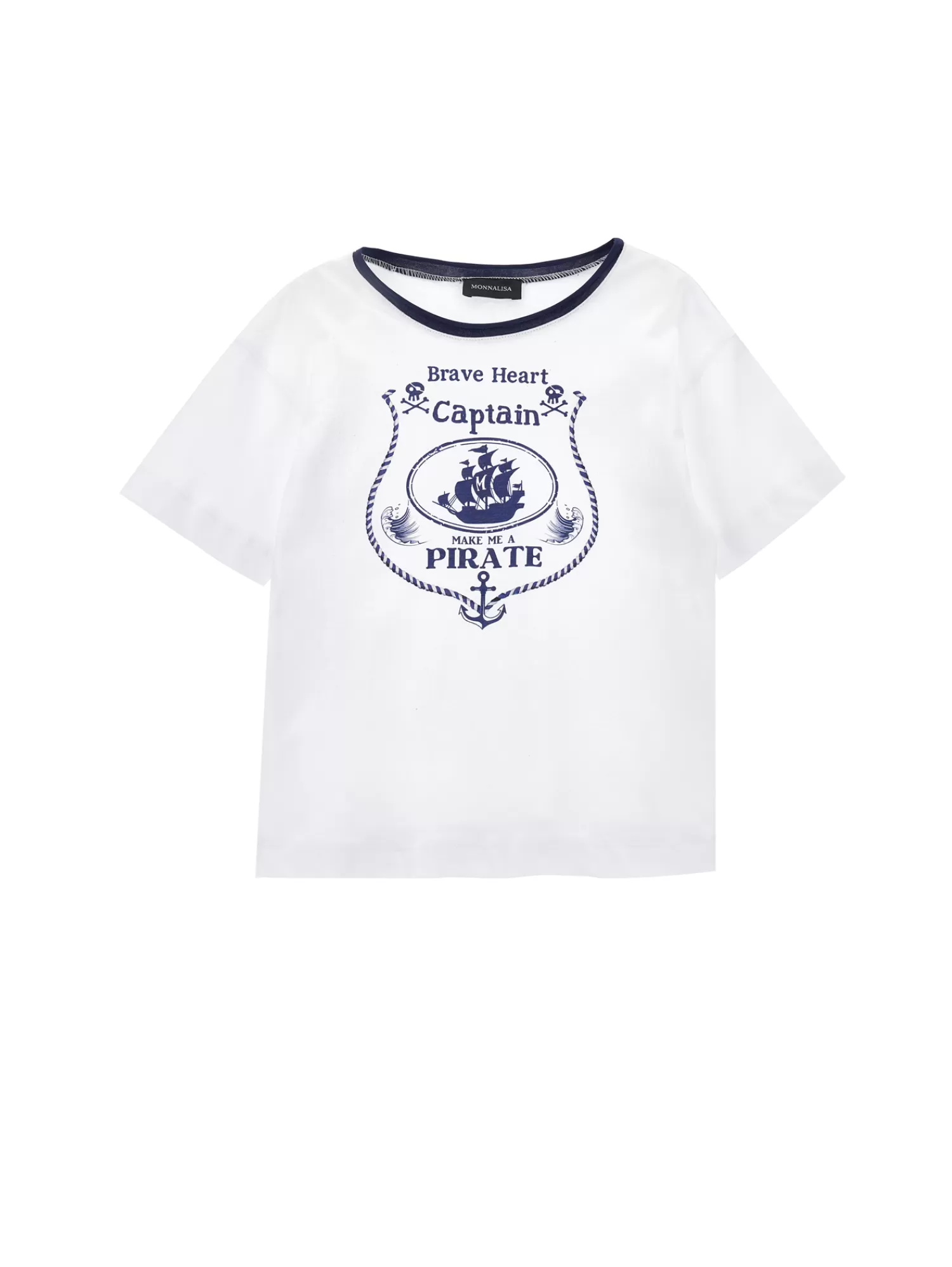 Bambino Monnalisa T-shirt jersey stampa stemma