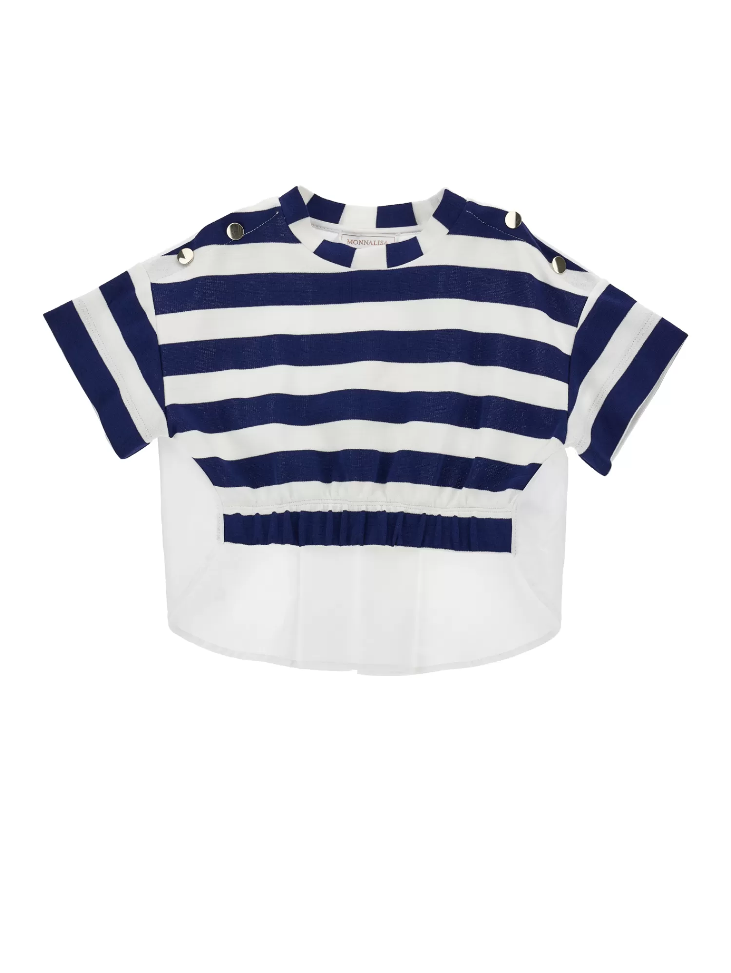 Monnalisa T-shirt punto Milano marine