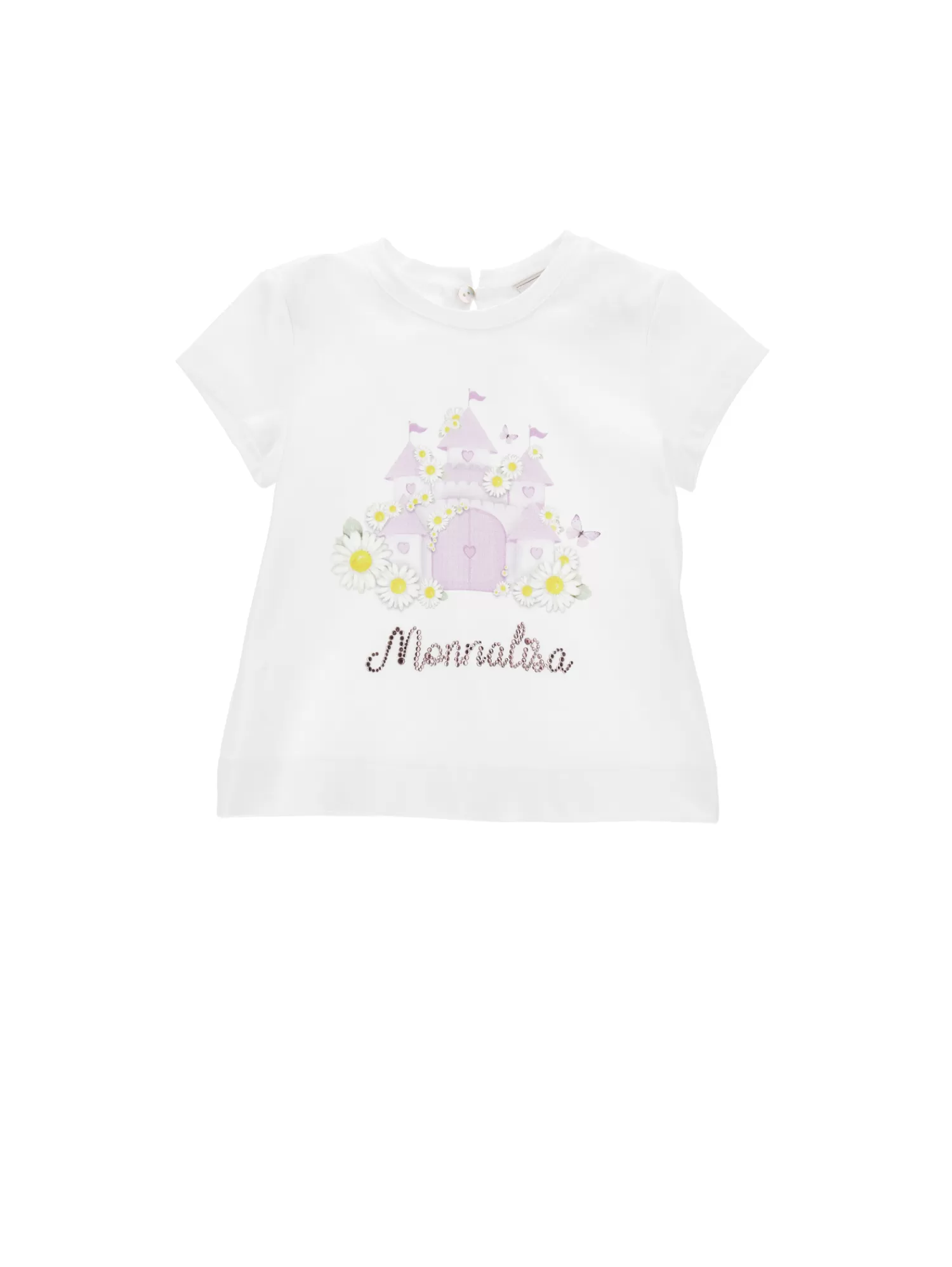 Monnalisa T-shirt stampa castello