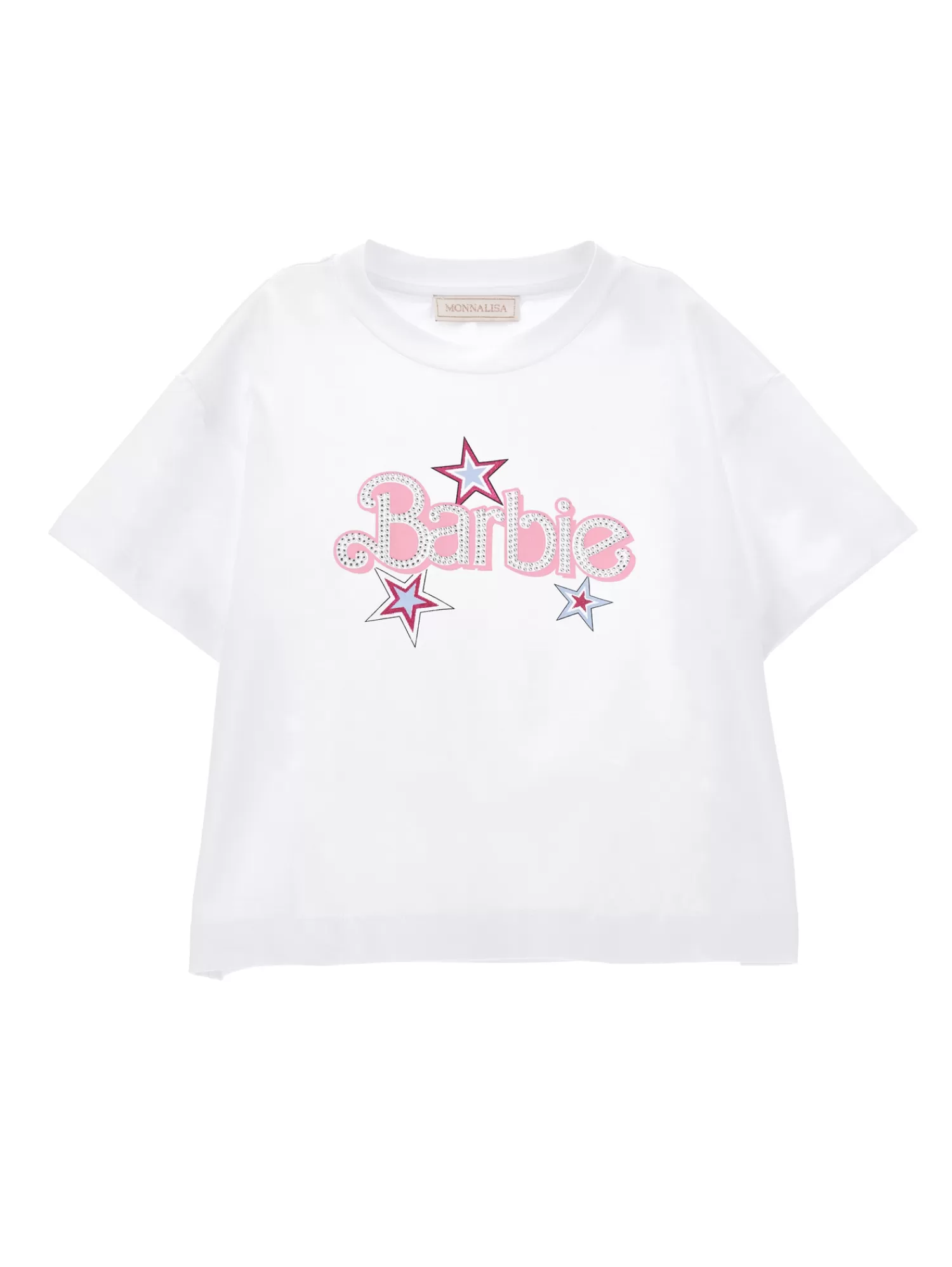 Monnalisa T-shirt stampa logo Barbie