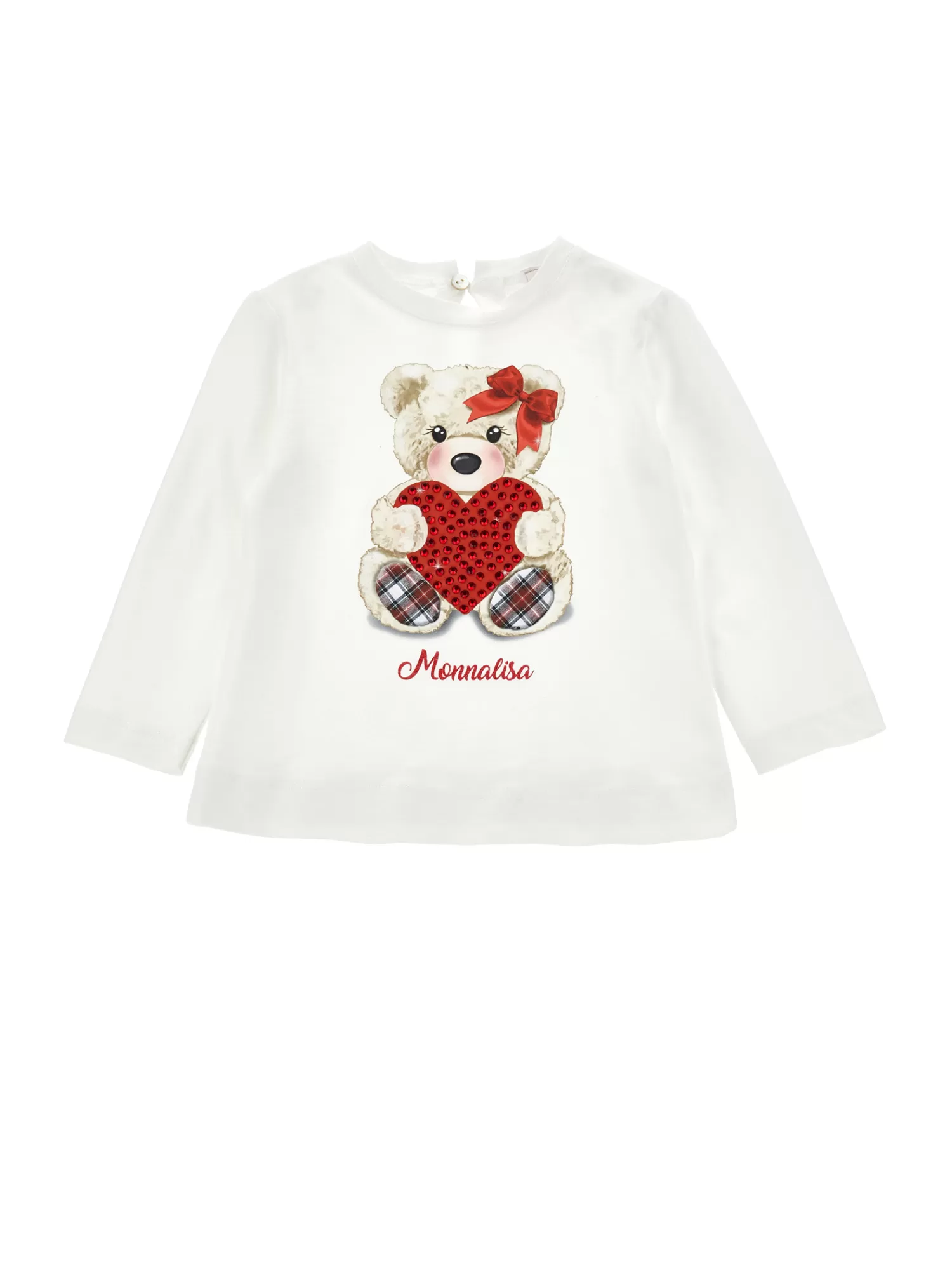 Monnalisa T-shirt teddy bear strass